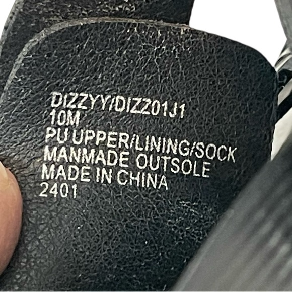 Madden Girl Black Double Buckle Platform Sandal Dizzyy Slides - Picture 11 of 12